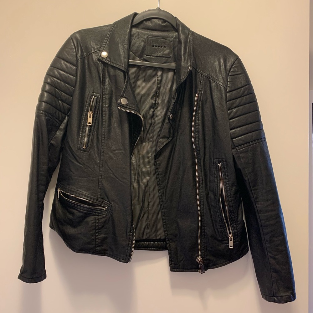 BLANKNYC Faux Leather Moto Jacket